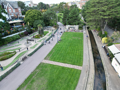 Bournemouth Parks - Sky view via a drone