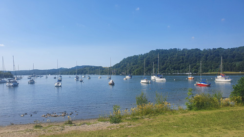 Windermere with a boating view