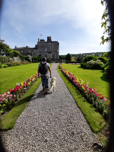 Leighton Hall garden stroll with your dog
