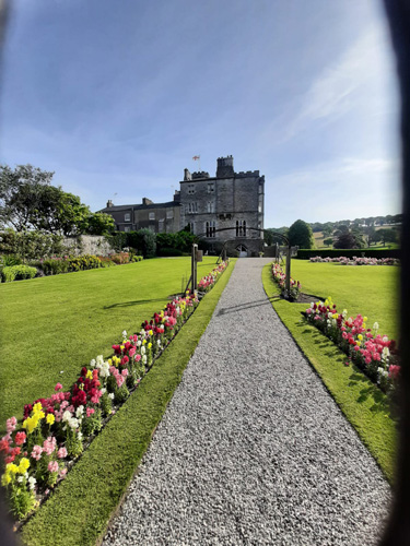 Leighton Hall garden path
