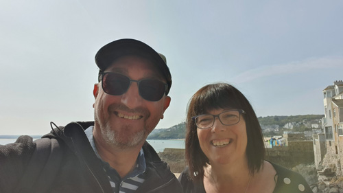 Capture a selfie at St Ives, Cornwall, with its stunning beaches, picturesque harbor, and charming town backdrop. Perfect for sharing your visit to this scenic coastal gem.