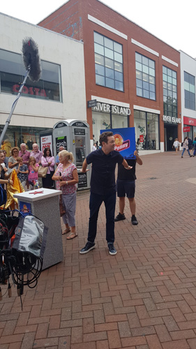 Stephen Mulhern Bournemouth - In for a penny filming the show
