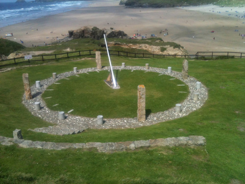 Visit The Droskyn Sundial in Cornwall, an intriguing historic landmark offering picturesque coastal views and a glimpse into the region's rich heritage.