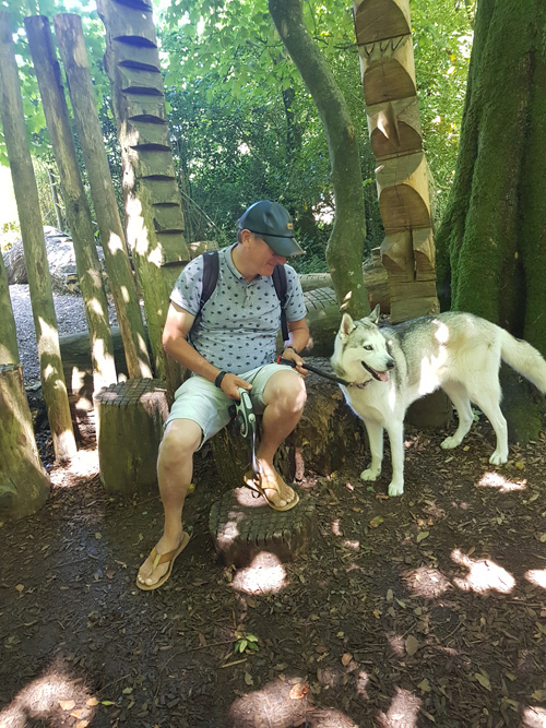Enjoy a special moment with your dog at The Lost Gardens of Heligan. Capture the joy of exploring this historic garden together, surrounded by lush landscapes and serene environments.