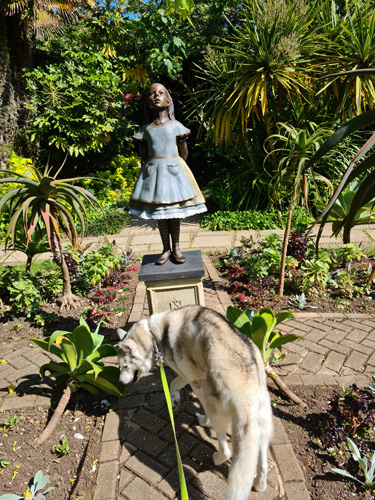 Abbotsbury Subtropical Gardens - doggy time