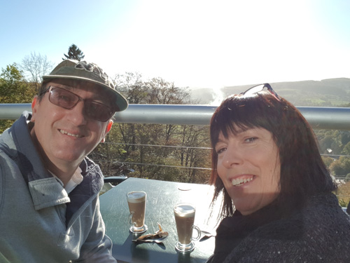 Take a relaxing coffee break at the Heights of Abraham, enjoying stunning views, serene surroundings, and a selection of refreshments in the heart of the Peak District.