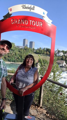 A selfie with a view