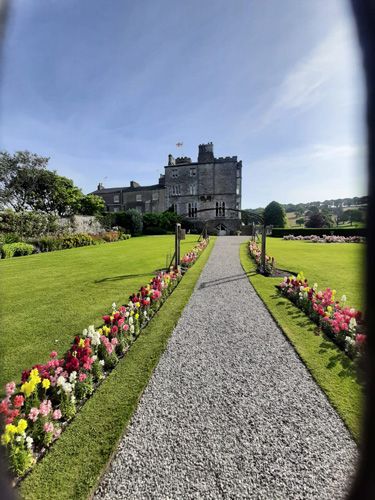 Leighton Hall garden path
