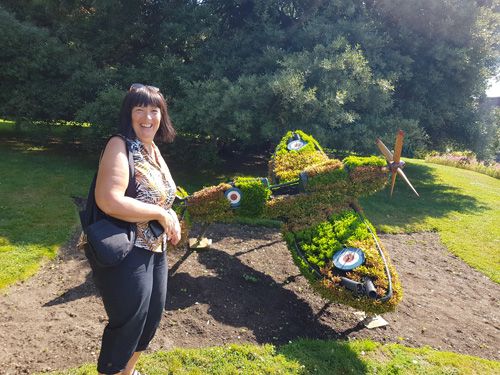 Discover the Spitfire Flower Display at Victoria Gardens, featuring intricate floral arrangements inspired by the iconic Spitfire aircraft. Enjoy a unique blend of botanical artistry and historical tribute in a picturesque Cornish park.