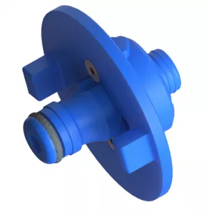 Water Filler Cap With Hose Fitting (32mm Neck Hozelock type )