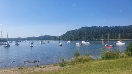 Windermere with a boating view