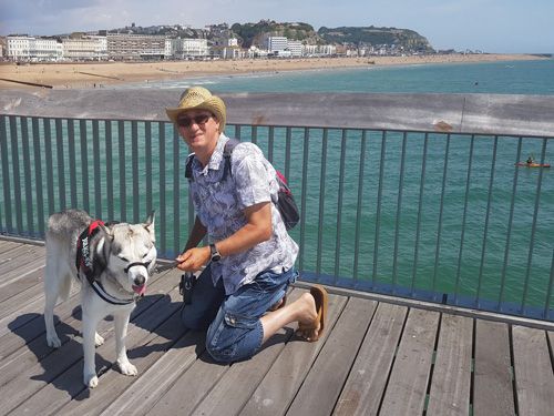 Hastings Pier Selfie with my dog