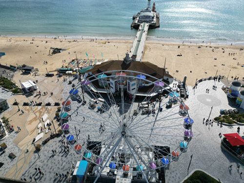 Bournemouth Parks - The Wheel from a drones view