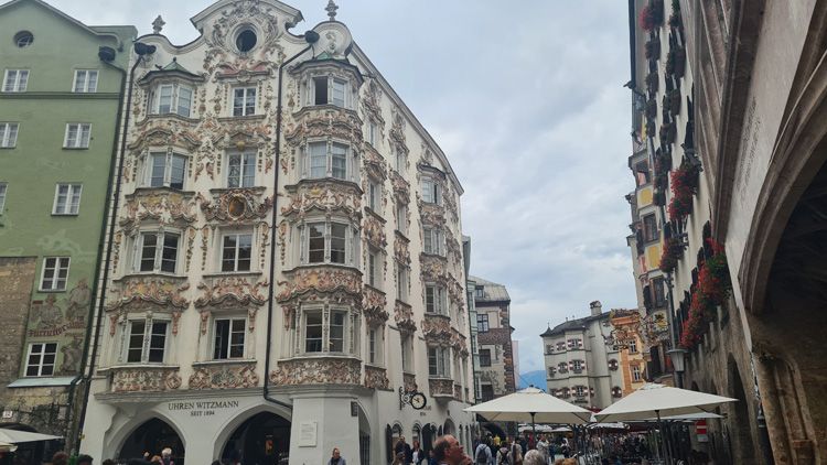 old town of Innsbruck Painted house