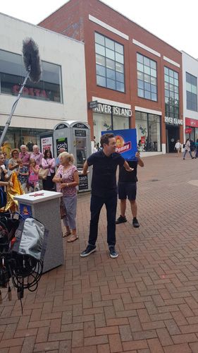 Stephen Mulhern Bournemouth - In for a penny filming the show