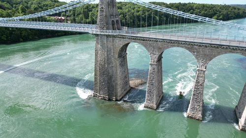 Menai Suspension Bridge arial shot