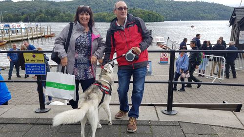 Windermere selfie with backdrop