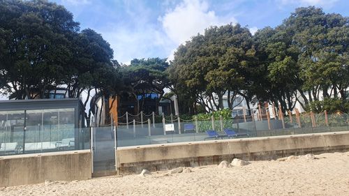 Sandbanks - the properties on the beack