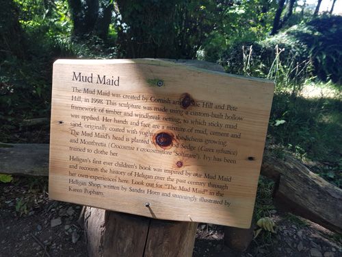 Explore the informative signs at The Lost Gardens of Heligan. Discover helpful guides and descriptions that enhance your visit by providing insights into the garden's history, features, and plant life