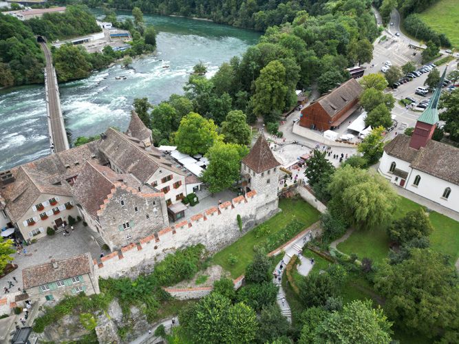 Arial view of the castle